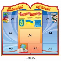 Стенд Класний куточок (форма книги)