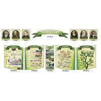 Комплект стендів в кабінет біології (світло-зелений)