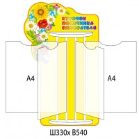Стенд-книжка Уголок помощника воспитателя  (4 А4)