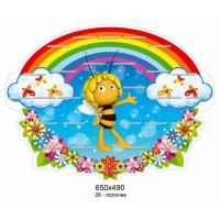 Подставка для выставки поделок Пчелка и бабочки