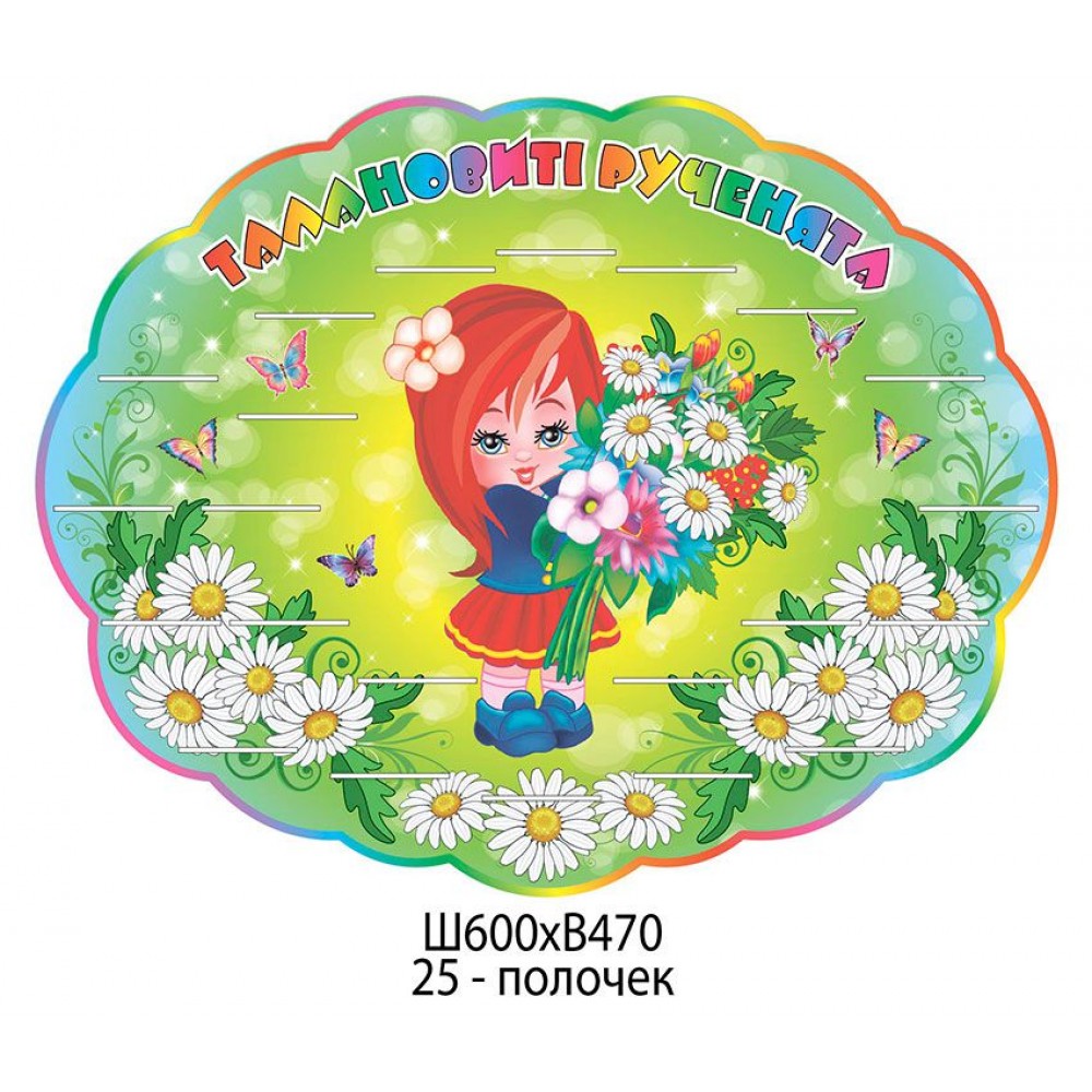Подставка под лепки Девочка с Ромашками