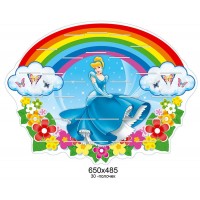 Подставка под лепку Принцесса под радугой