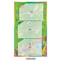 Стенд зеленый с карманами А3 