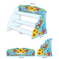 Настольная подставка под лепку полевые цветы 