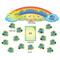 Комплект для выставки работ Капитошка (зеленый фон)