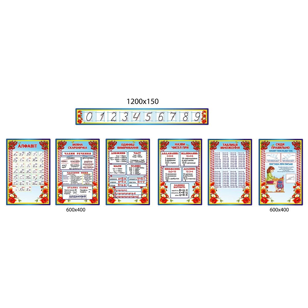 Комплект стендов для начальной школы (все предметы)