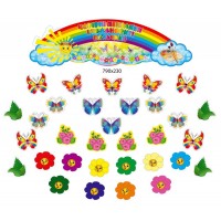 Набор для выставки детских работ Радуга и цветы