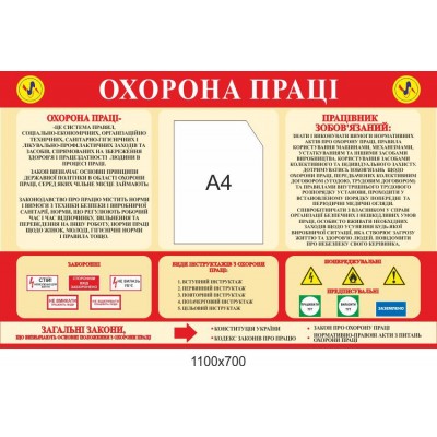 Стенд Охрана труда 