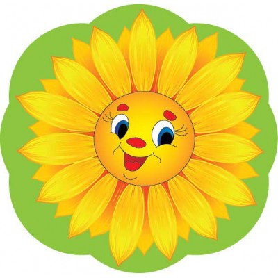 Крепление под магнит Солнышко (зеленый фон)