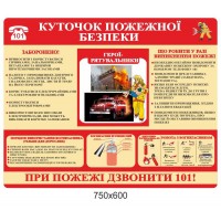 Стенд Правила обращения с огнетушителем 