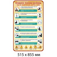 Стенд Правила техники безопасности (вертикальный)