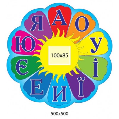Стенд Семибарвиця (літери)