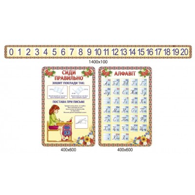 Набор для кабинета начальной школы (3 стенда)