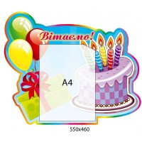 Стенд Поздравляем Тортик со свечами