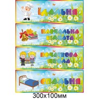 Табличка на дверь Спальня Столовая