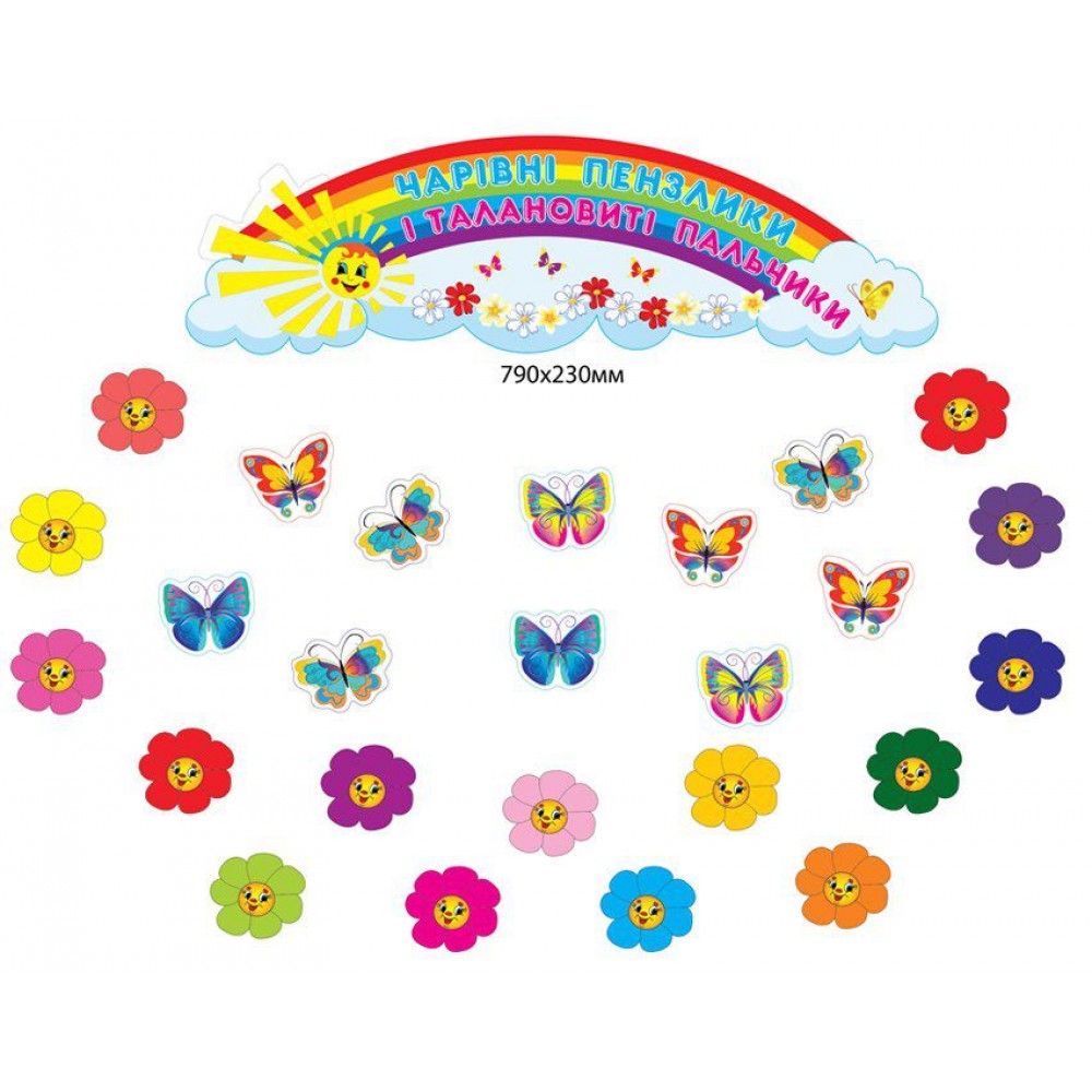 Стенд для виставки малюнків (повний комплект)