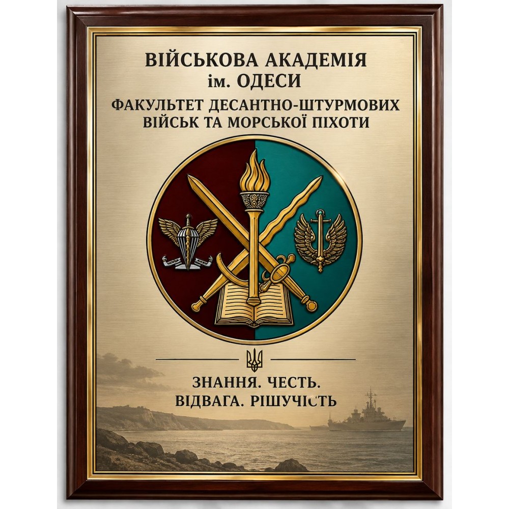 Наградная плакетка Военная академия Одесса