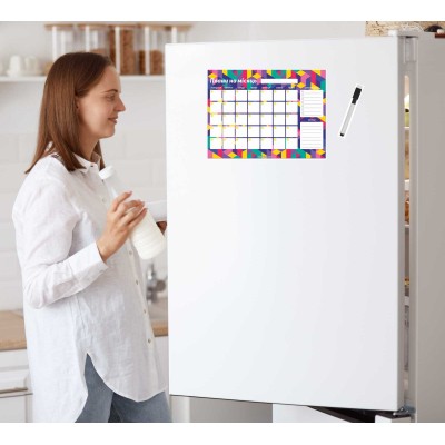 Магнитный планер на холодильник с маркером