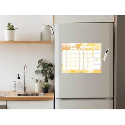Еженедельный магнитный планер на холодильник 400х300 мм