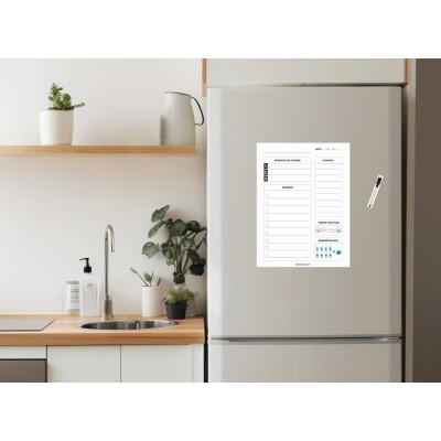 Ежедневный магнитный планер с маркером на холодильник 400х300 мм