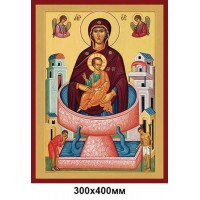 Изготовление иконы на пластике ПВХ для фасадов Божией матери Живоносный источник