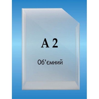 Карман об'ємний формат А2 вертикальний глибина 2см.