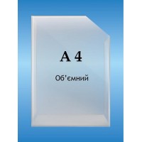 Карман объемный формат А 4 вертикальный глубина 2см.