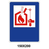 Знак указательный 150х200 мм газоудаление