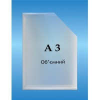 Карман объемный формат А3 вертикальный глубина 2см.