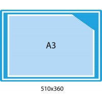 Планшет блакитний з кишенею А3