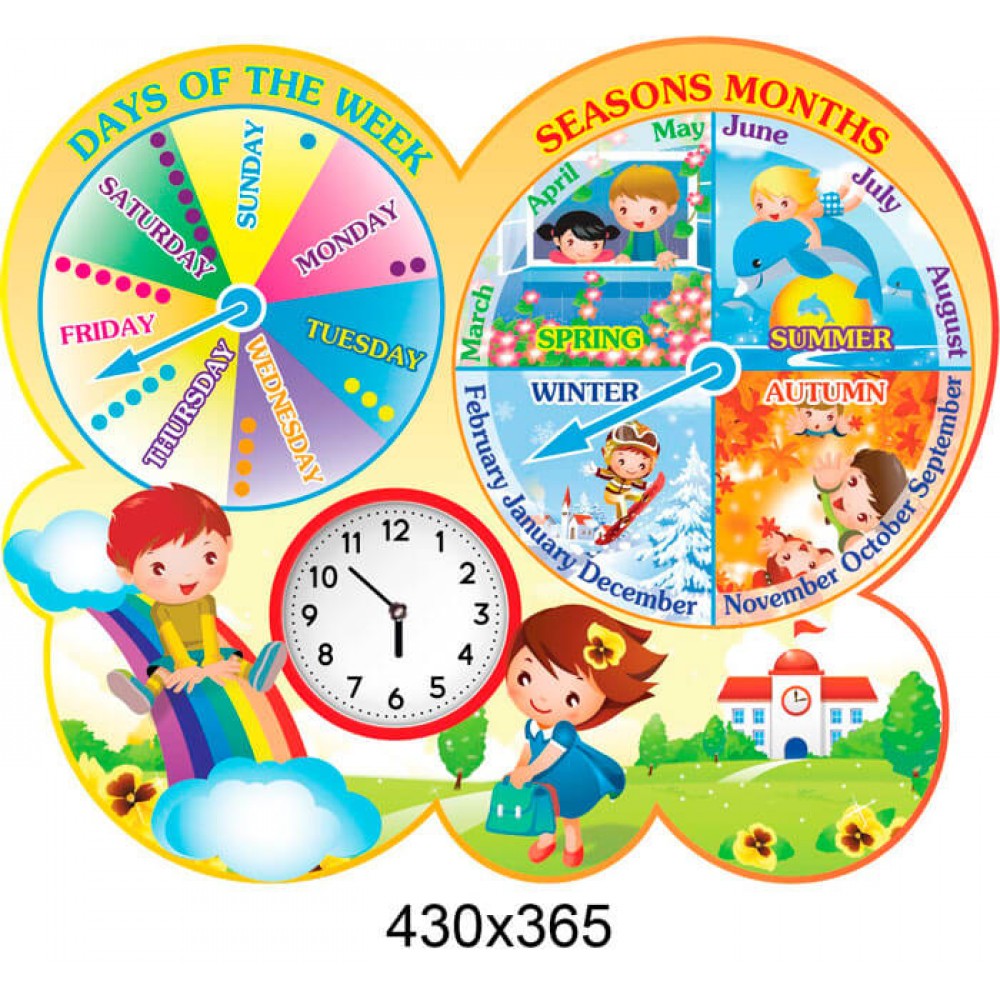 стенд Календарь природы для кабинета Английского языка