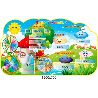 Стенд Доброе утро! Облака настроения