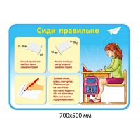 Стенд Сиди правильно Парта