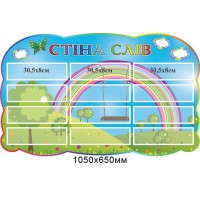 Стенд Стіна слів Веселка