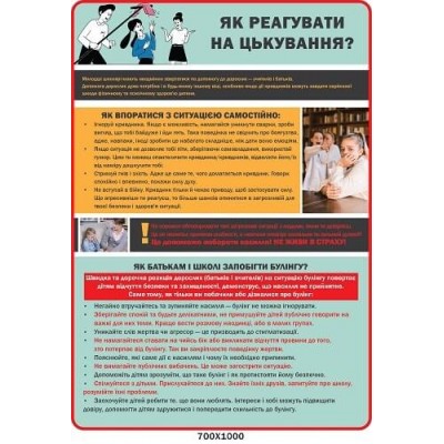 Стенд как правильно реагировать на издевательства 