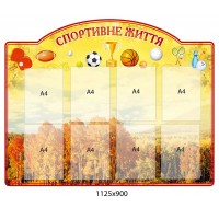 Стенд Спортивная жизнь Инвентарь