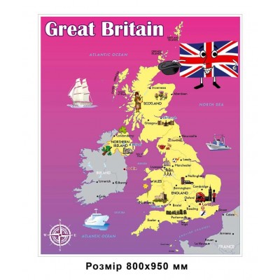 Карта в кабинет английского языка