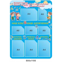 Стенд Классный уголок с подписями