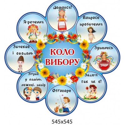 Стенд Круг выбора веночек