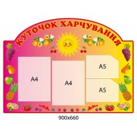 Стенд Уголок питания Солнышко (фрукты)