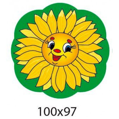 Крепление под магнит Солнышко на зеленом фоне