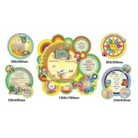 Комплект стендов для НУШ (классный уголок, утренние встречи, символика)