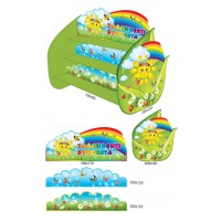 Настольная подставка под лепка из бортиками Солнышко (полностью цветная)