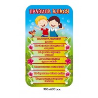 Стенд правила класу квіткова галявина