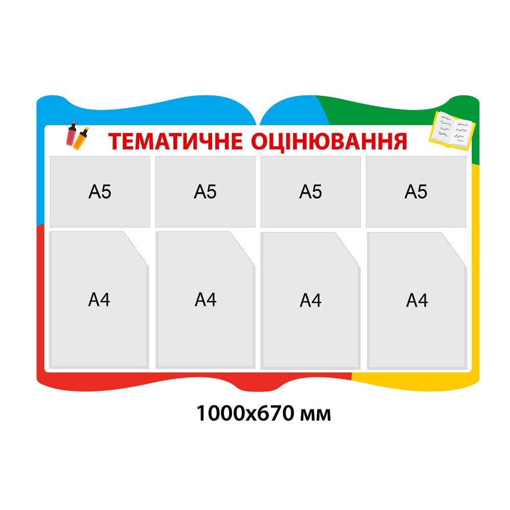 Стенд Тематическое оценивание (цветной)