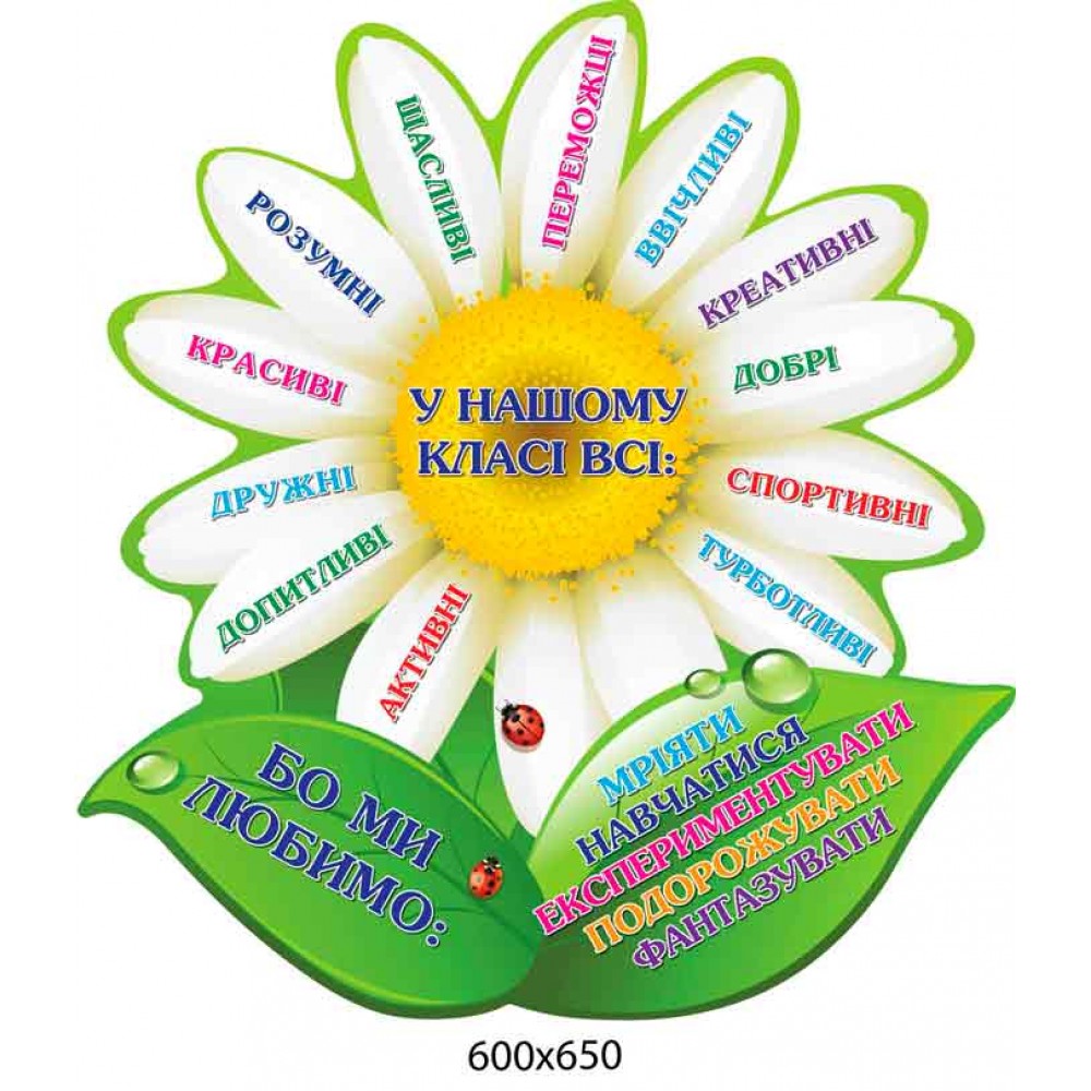 Стенд Ромашка В нашем классе все