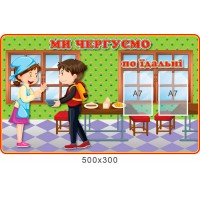 Стенд Мы дежурим по столовой столовая